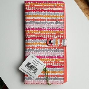 NWT Vera Bradley Slim Organizer - Confetti Stripe